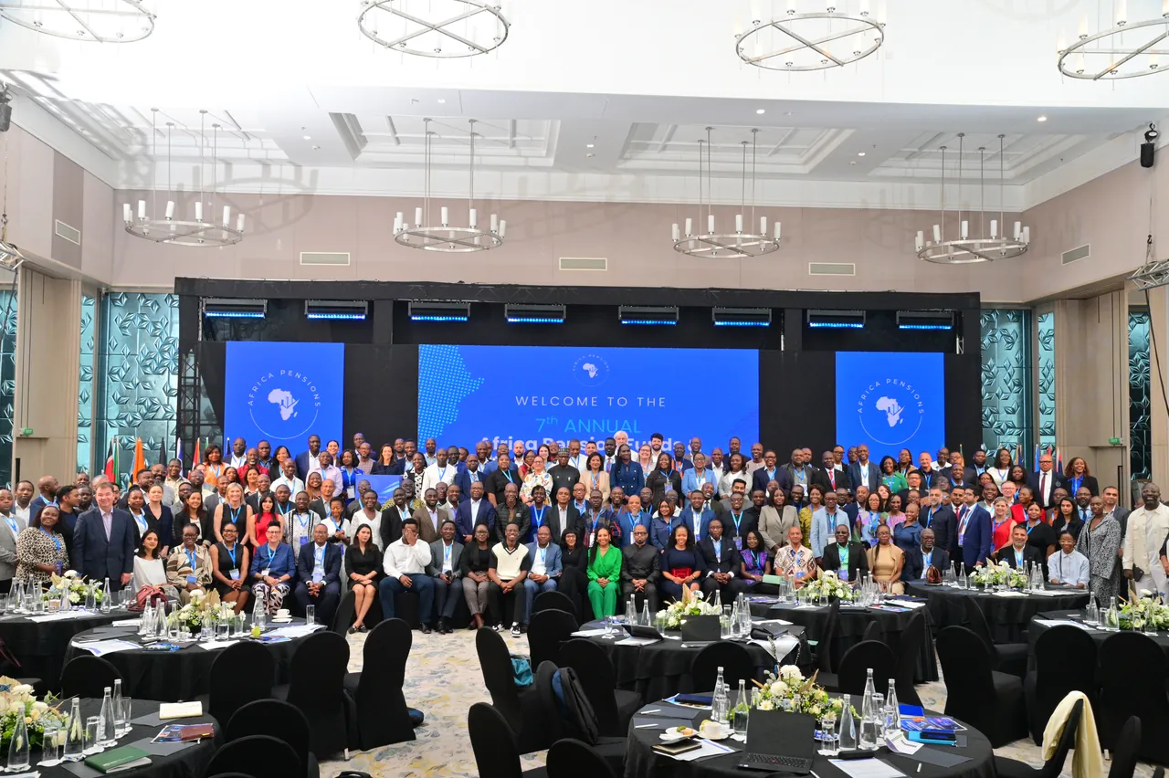 Delegates of the Africa Pensions summit assembled for the annual photograph